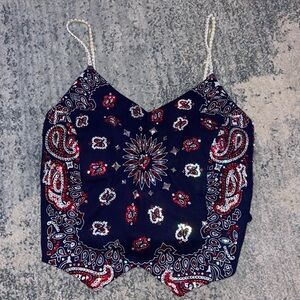 Your next festival top - Swarovski crystal bandana top